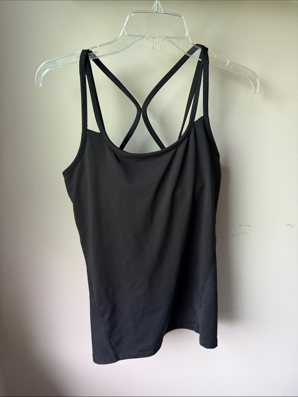GAIAM Black Double-Strap Performance Tank Top